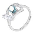 thumbnail image 1 of Women Finger Ring Rhinestone: Fashion Adjustable Midi Ring Jewelry, 1 of 10