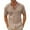 Khaki, variant on Chbgutlmr Summer T Shirts for Men Casual Button up Loose Lightweight Short Sleeve Beach Vacation Tops