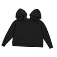 thumbnail image 2 of Esquirla Couple Hoodie Oversized Outerwear Fashionable Intimate Matching Sweatshirts black, 2 of 6