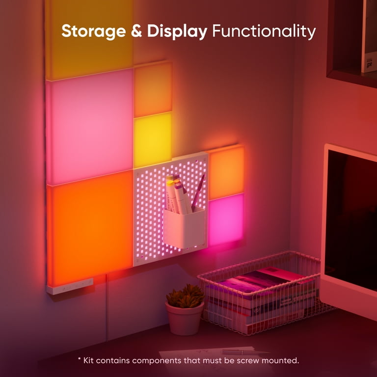(新品) Nanoleaf AuroraSmarterKit Nanoleaf Blocks Combo S Smarter Kit, Indoor RGBW Wifi Wall