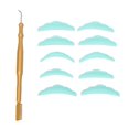 thumbnail image 1 of Double Ended Eyelash Perm Tool Stainless Steel Lash Separator Tint Tool with Eyelash Pads for Beauty Salon Gold, 1 of 5