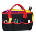 thumbnail image 3 of Sac Fourre-Tout de Rangement Pliable et Rabattable pour Bricolage, Sac à Couches pour Bébé, Doublure de Table, Pochette Organisatrice de Rangement, Sac à Main avec Poignées pour Voyage Femme Noir, 3 of 8