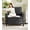 Grey, variant on Welzona 33" Teddy Fabric Accent Chair, Comfy Reading Armchair for Living Room & Bedroom, Tool-Free Assembly, Off White