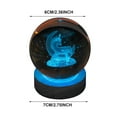 thumbnail image 2 of EIMELI 3d Glowing Crystal Ball Night Light Ornament Creative Coloful Night Scene Lamp With Base For Home Decor Gift, 2 of 9
