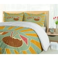 thumbnail image 4 of Ambesonne Tiki Bar Duvet Cover Sets, Aloha Fun Party, 2-Queen, Almond Green Orange, 4 of 6