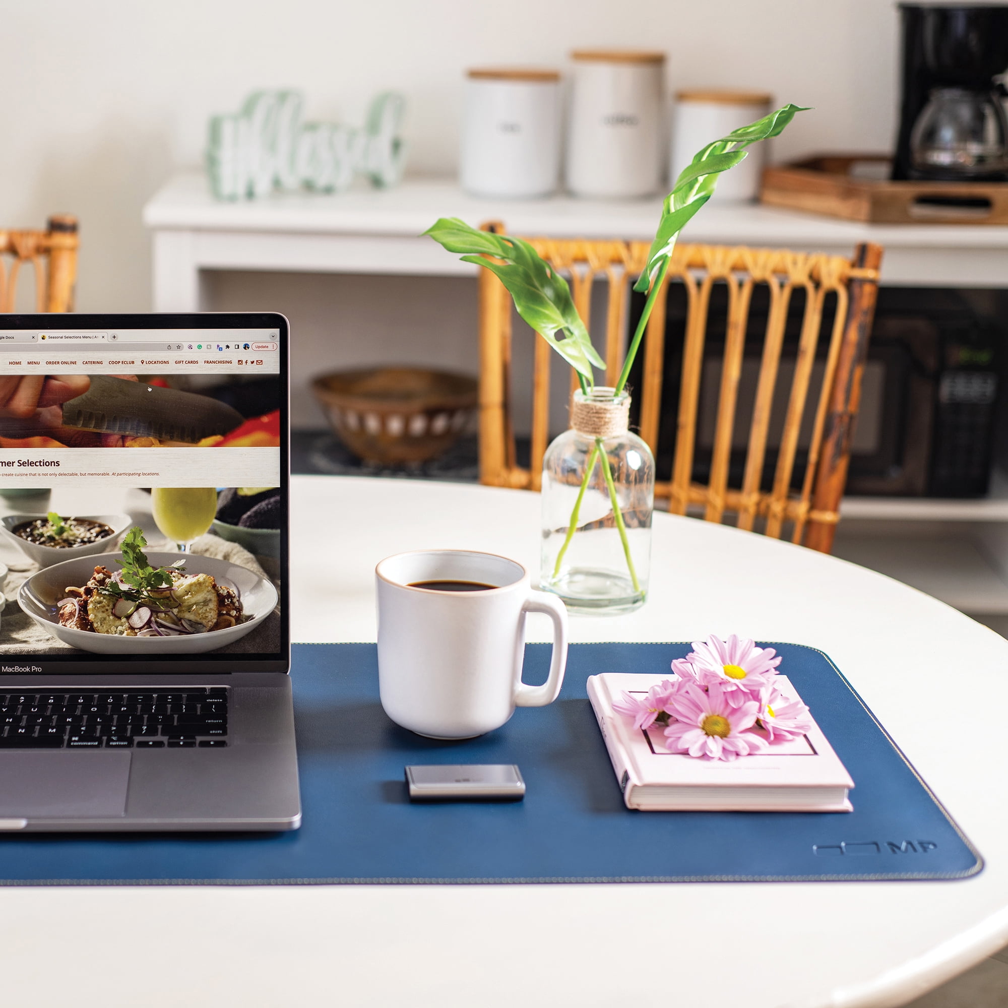 Mobile Pixels PU Leather Desk Mat - Set Sail Blue  115-1001P03