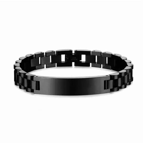 12MM Men's Bracelets Stainless Steel Jewelry Gifts ID Bracelets For Men Bangles 18K Gold Plated Chains Hiphop,8.67'