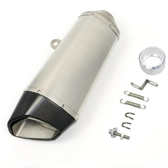 60mm Motorcycle Exhaust Pipe Real Carbon Fiber Steel Pipe Moveable Scooter Muffler Accessories For R1 R3 R6