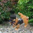 thumbnail image 3 of Funny Tough Guy Dog Peeing Statue, Hand Painted Garden Decoration With Biker Jacket Arm Band Sunglasses And Hat, For Outdoor Indoor Courtyard Patio Balcony, 3 of 6
