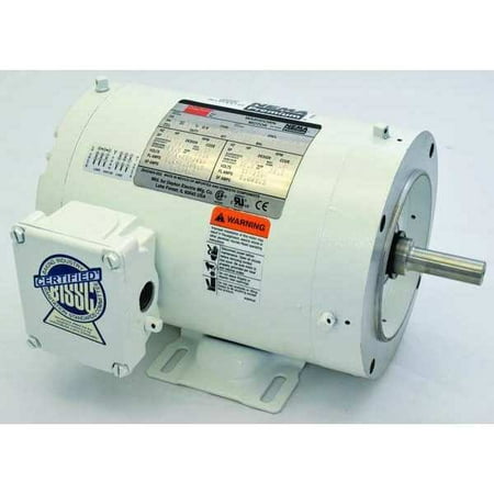 Dayton Washdown Motor,3/4 HP,1745,56C,230/460V 1TRZ4