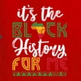 thumbnail image 6 of Wild Bobby It's The Black History For Me Black Pride Men Graphic Tee, Red, 4X-Large, 6 of 6