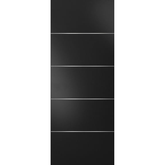 Slab Barn Door Panel | Planum 0020 Matte Black | Sturdy Finished Doors | Pocket Closet Sliding-36" x 84"