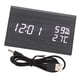thumbnail image 1 of Reloj despertador digital de Madera Nikou con Control de voz, 1 of 9