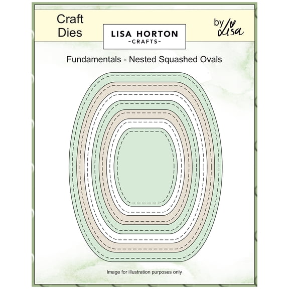 Lisa Horton Crafts Fundamentals Nested Dies-Squashed Oval
