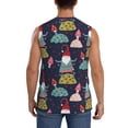 thumbnail image 4 of Pofeuu Gnome With Mushroom Print Men's Muscle T-Shirt, Sleeveless, Muscle Tank, Classic Muscle Tee Top For Men Casual Sleeveless Muscle T-Shirt Trendy Clothes-X-Large, 4 of 7