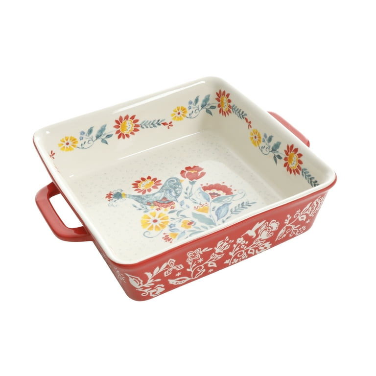 Pioneer Woman Red Casserole Pans