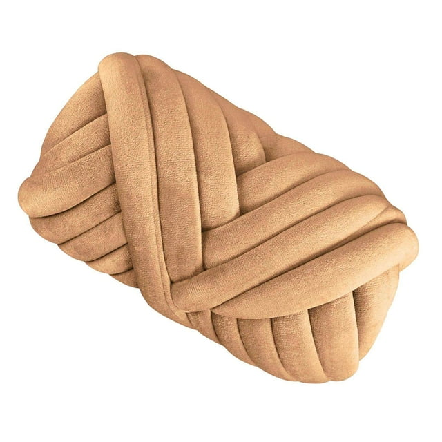 facefd Chunky Yarn Knitting Arm Knit Soft Yarn 250G for DIY Rug Making Sweaters Khaki