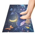 thumbnail image 5 of Haosy Cute Whale Floating in Nigh Bathroom Rugs Non Slip Absorbent Soft Plush Quick Dry Bath Mat, 39"x20", 5 of 8