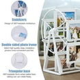 thumbnail image 3 of Qunbio Rotating Ferris Wheel Picture Frame, Vintage White Picture Frame with Space for 12 Photos, 3 of 12