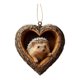 thumbnail image 1 of Adorno navideño con forma de corazón con animales Decoración plana en 2D de animales del bosque en acrílico Colgante del bosque para decorar el árbol de Navidad Regalo para los amantes de los animales, 1 of 7