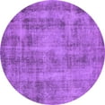 thumbnail image 1 of Ahgly Company Indoor Round Oriental Purple Industrial Area Rugs, 8' Round, 1 of 4