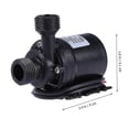 thumbnail image 4 of Dc 12v Booster Submersible Pump 800l-h 5m For Fountain Pool Solar Circulation System Water Circulation System Black Ns2, 4 of 4