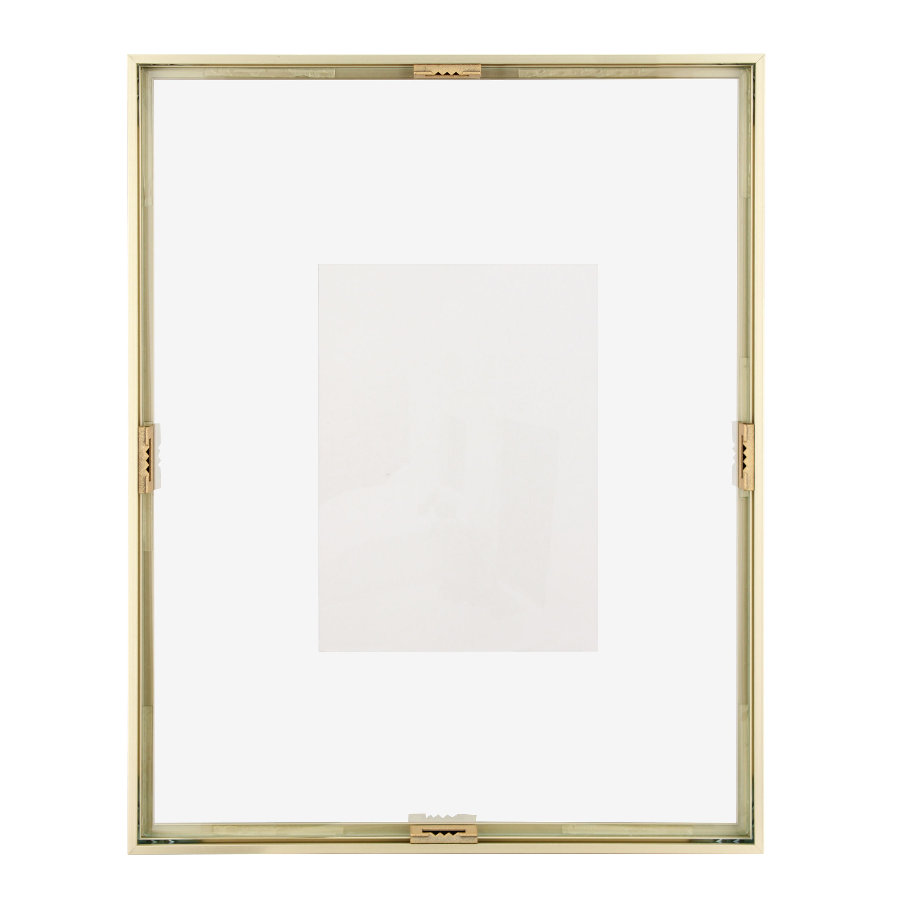 Better Homes & Gardens 11x14 Metal Gallery Wall Floating Picture Frame, Gold, Non Glare