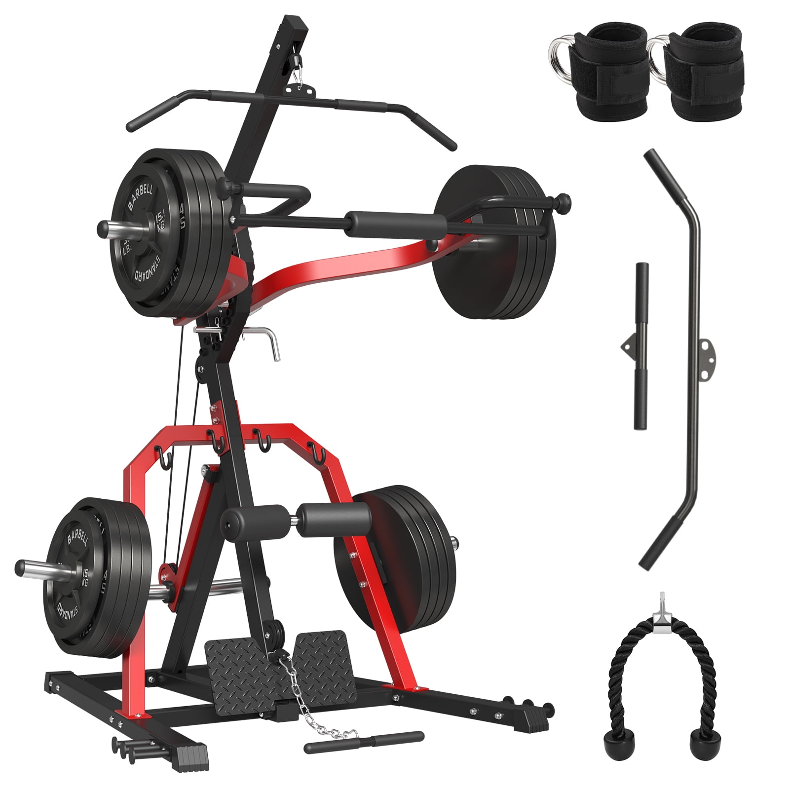 Syedee 2055LB Leverage Gym Adjustable Full Body Workout Machine for Home Strength Training Walmart