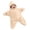 Beige, variant on Baby Star Costume Jumpsuit Hooded Footed Sleeper 3-12 Months Infant Novelty Star Silhouette One Piece Indoor Pajama Soft Cuddly Loungewear Romper for Boys Girls At Home Nap and Holiday Picture Set