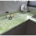 thumbnail image 6 of MOYISHI Cyan Green Marble Contact Paper 15.7 x 393.7 Inches Peel and Stick Wallpaper Vinyl Film Self Adhesive Removable Waterproof Wall Paper for Countertop Cabinet Kitchen, 6 of 6