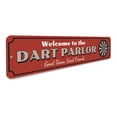 thumbnail image 3 of Dart Parlor Welcome Novelty Decor, Metal Wall Sign - 4x18 Inches, 3 of 4