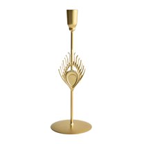 Moocorvic Gold Bow Taper Candle Holder, Metal Vintage Candle Stick Holders for Wedding, Dinning, Party,Home Decor