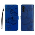 thumbnail image 2 of Dteck Compatible with Galaxy A14 5G Case,Embossing Butterfly Design with Credit Card Holder Slot Magnetic PU Leather Wallet Case Kickstand Cover for Samsung Galaxy A14 5G,Blue, 2 of 6