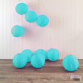 thumbnail image 4 of LumaBase Battery Operated String Lights with 10 Nylon Lanterns - Blue, 4 of 4