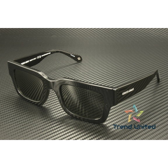 GIORGIO ARMANI AR8184U 587558 Black Green Polarized 52 mm Men's Sunglasses