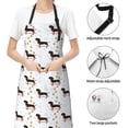 thumbnail image 4 of Kdxio Dachshund Dog Apron with Pockets Adjustable Kitchen Aprons for Men Women Waterproof Aprons for Cooking,Drawing,Crafting, Baking Household Cleaning, 4 of 8