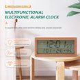 thumbnail image 4 of Reloj despertador electrónico con pantalla de temperatura y humedad, reloj de mesa, reloj electrónico, 4 of 7