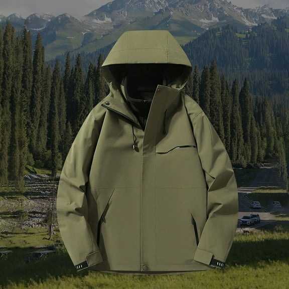 Women's 3-in-1 Waterproof Jacket with Fleece Liner Windbreaker Softshell Raincoat Winter Ski for Rain Snow Outdoor Hiking