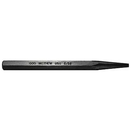 UPC: 0045256200057 | Mayhew Pro Solid Punch 5in L 5/32in Tip Steel BO 20005