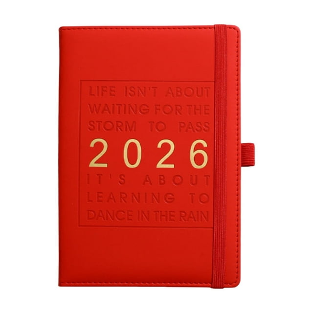 Daily Planner Notebook,2026 Large 365 Day Daily Planner and Agenda - Hourly Schedule Notebook with Calendar from January to December