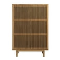 thumbnail image 4 of Scranton & Co 55" Engineered Wood 3-Shelf Storage Cabinet in Oak, 4 of 8