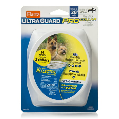 Hartz Flea and Tick Ultraguard Pro Reflective Dog Collar, 2 Pack of 7 Month
