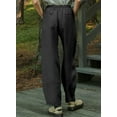 thumbnail image 3 of DOKOTOO Barrel Pants Women Casual Drawstring Wide Leg Palazzo Pants Elastic Waisted Linen Pants Trousers with Pockets, 3 of 9