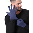 thumbnail image 6 of BadPiggies Winter Warm Texting Gloves Touchscreen Anti-Slip Knit Thermal Soft Lining Elastic Cuff Gloves for Women Men (Women, Black), 6 of 10