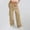 *Beige, variant on Coorders Women Drawstring Fleece Cargo Pants with Pockets 2025, Womens High Waisted Baggy Casual Stretchy Y2k Trousers,Women's Size Black,Size XL