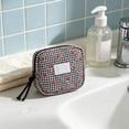 thumbnail image 4 of Cute Sanitary Napkin Storage Bag Quilted, Portable Mini Pouch for Tampons and Cosmetics, Cotton Period Organizer for School and Travel, Compact Makeup Bag for Daily Commute and Gym, 4 of 6