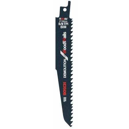 BOSCH Reciprocating Saw Blade,Tapered,PK5 RDN6V