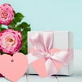 thumbnail image 4 of NOGIS Pink Gift Tags 100Pcs, 2.4" x 2.6" Heart Paper Tags with String, Blank Hanging Tags for Craft Gift Package Wrapping, Party Favor on Christmas, Mothers Day, Wedding Party, Baby Shower, 4 of 7