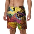 thumbnail image 2 of Daiia Beautiful African Woman Mens Swim Trunks Swim Shorts Quick Dry Swim Shorts with Mesh Lining Pockets-Large, 2 of 9