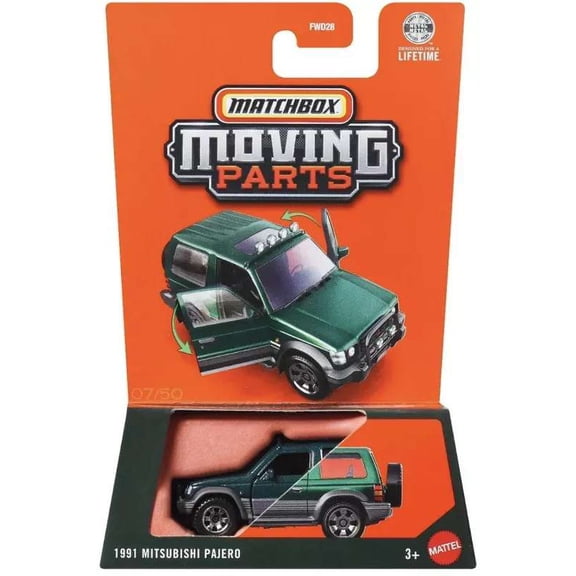 Matchbox Moving Parts 1991 Mitsubishi Pajera Diecast Vehicle